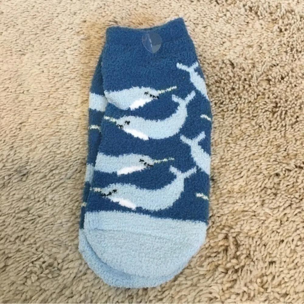 Warm and cozy micro velour socks